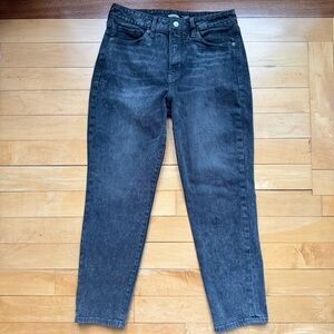Old Navy OG straight high rise gray button fly denim jeans